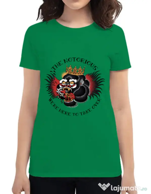 Tricou ADLER dama The notorious Verde mediu