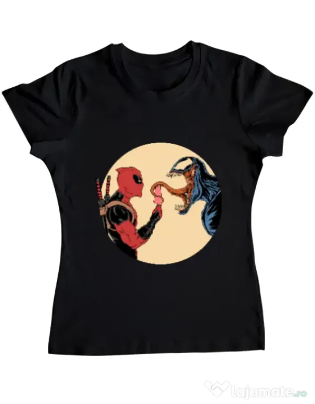 Tricou ADLER dama Venom icecream Negru
