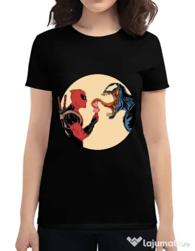 Tricou ADLER dama Venom icecream Negru