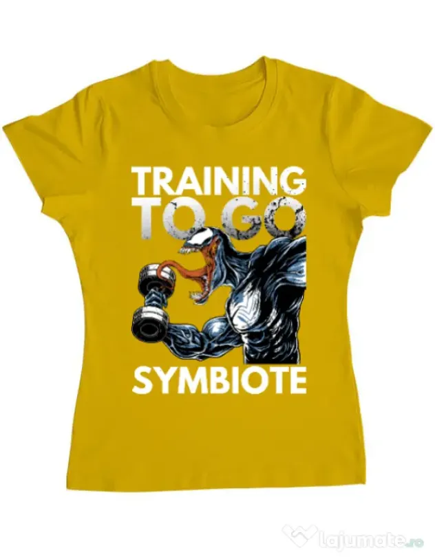 Tricou ADLER dama Venom training Galben