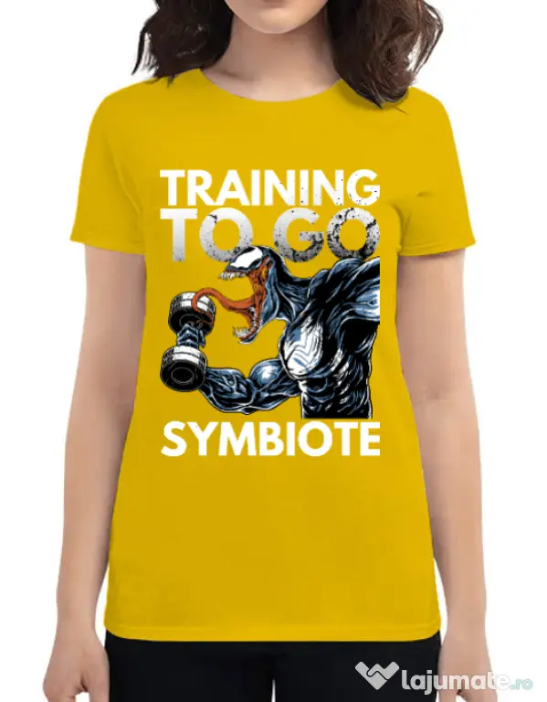 Tricou ADLER dama Venom training Galben