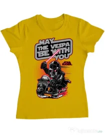 Tricou ADLER dama Star rider Galben
