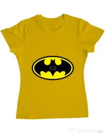 Tricou ADLER dama Six pack Batman Galben