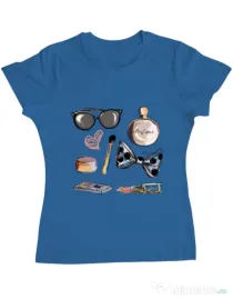 Tricou ADLER dama Every girl Albastru azuriu