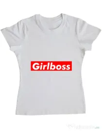 Tricou ADLER dama Girlboss Alb