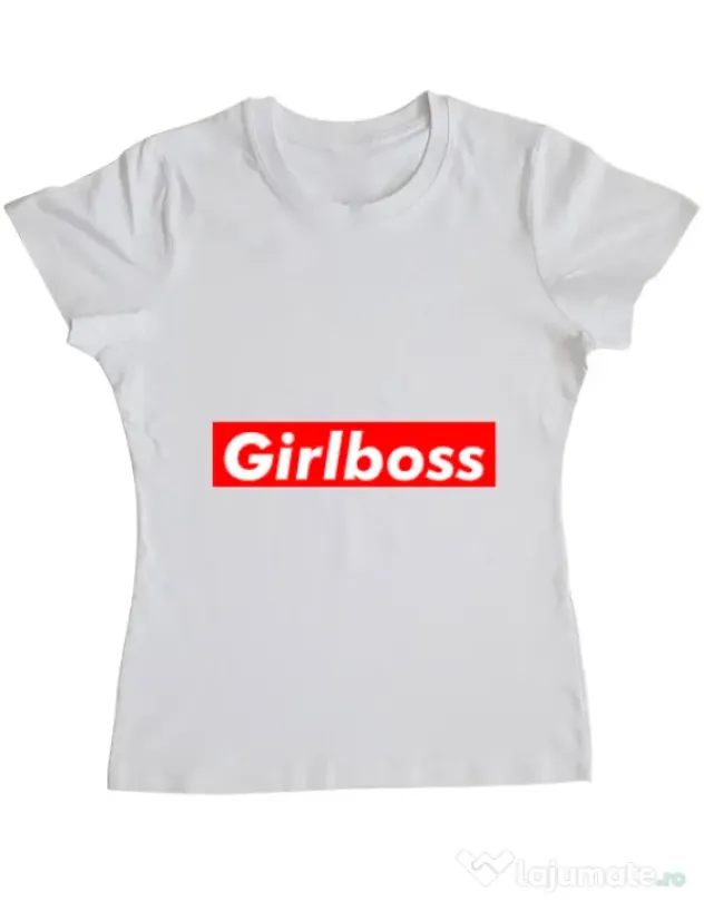 Tricou ADLER dama Girlboss Alb