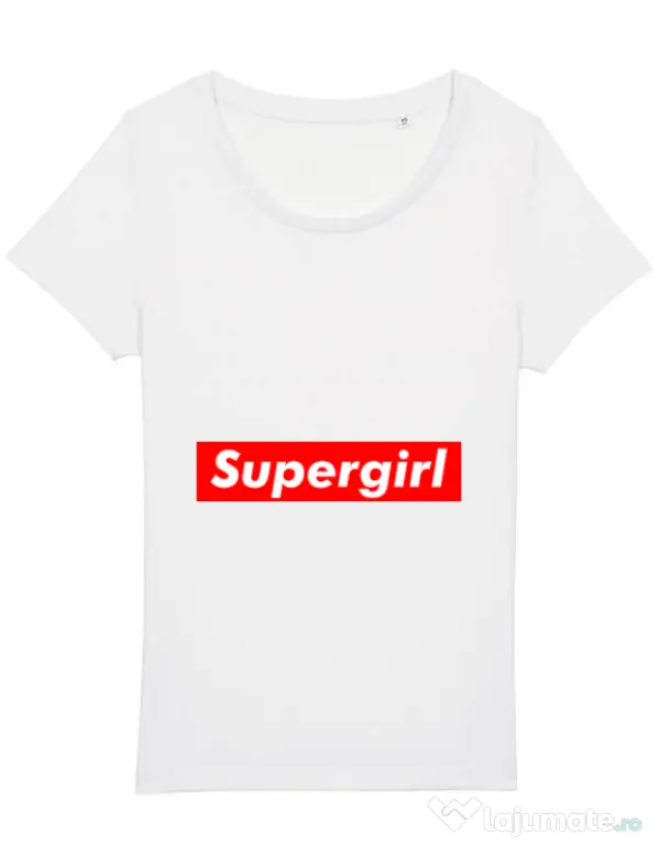 Tricou STANLEY STELLA dama Supergirl Alb