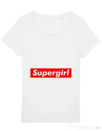 Tricou STANLEY STELLA dama Supergirl Alb