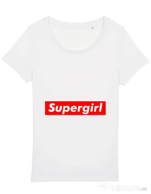 Tricou STANLEY STELLA dama Supergirl Alb