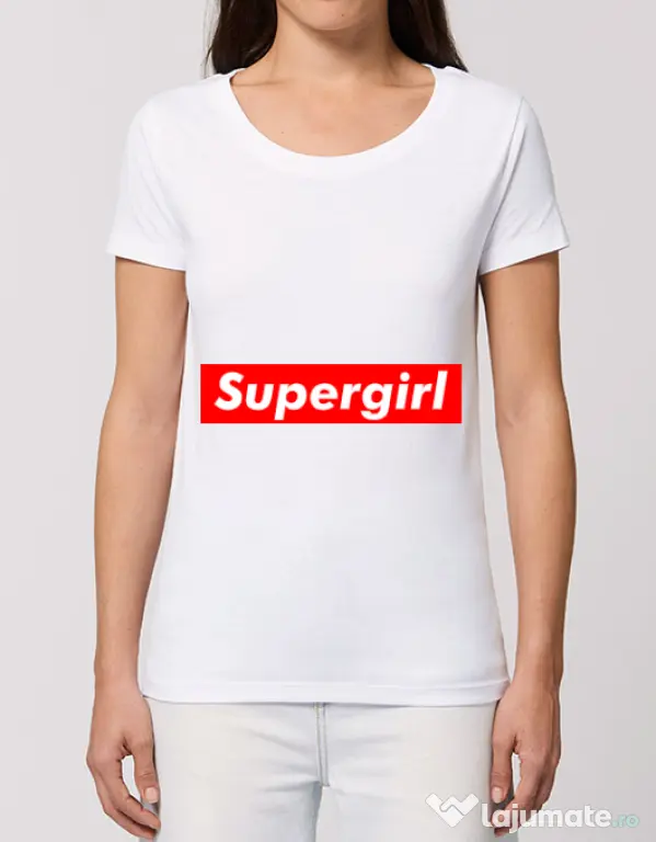 Tricou STANLEY STELLA dama Supergirl Alb