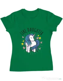 Tricou ADLER dama Like daughter Verde mediu