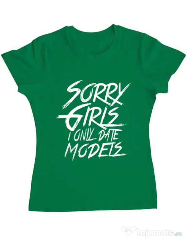Tricou ADLER dama Sorry girls Verde mediu