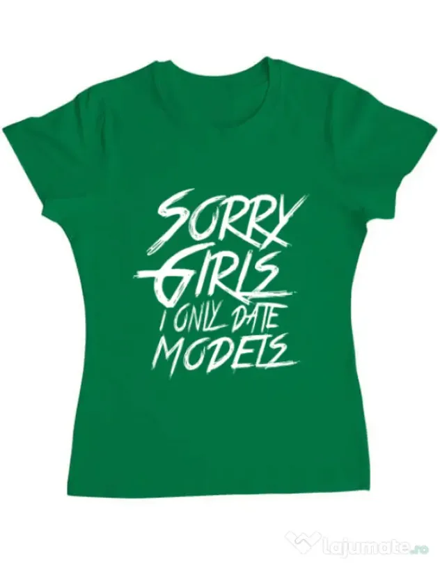 Tricou ADLER dama Sorry girls Verde mediu