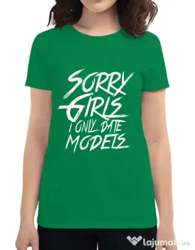 Tricou ADLER dama Sorry girls Verde mediu