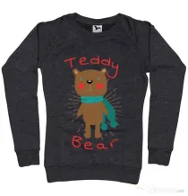 Bluza ADLER dama Teddy bear Negru melanj