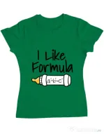 Tricou ADLER dama I like formula Verde mediu