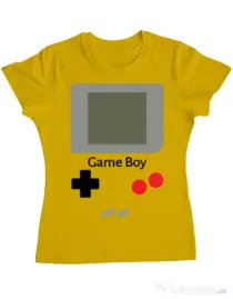 Tricou ADLER dama Game boy Galben