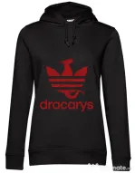 Hoodie dama cu gluga Dracarys Negru