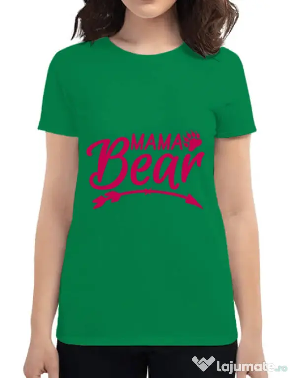Tricou ADLER dama Mama bear Verde mediu