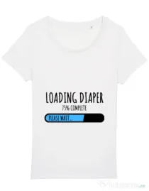 Tricou STANLEY STELLA dama Loading diaper Alb