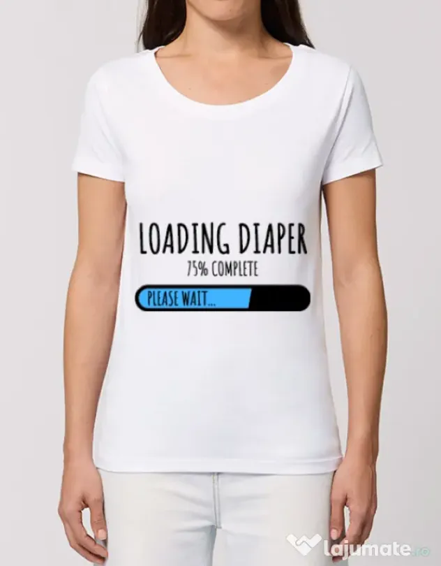 Tricou STANLEY STELLA dama Loading diaper Alb