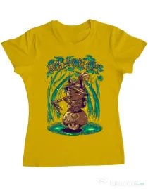 Tricou ADLER dama Armed and ready Galben