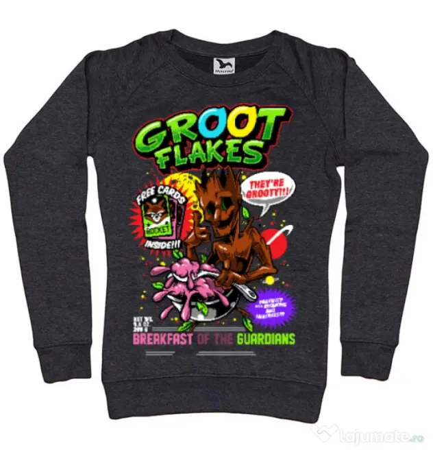 Bluza ADLER dama Groot flakes Negru melanj