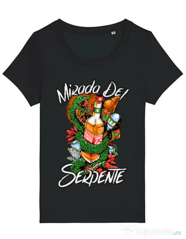Tricou STANLEY STELLA dama Mirada Del Serpiente Negru