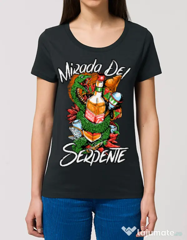 Tricou STANLEY STELLA dama Mirada Del Serpiente Negru