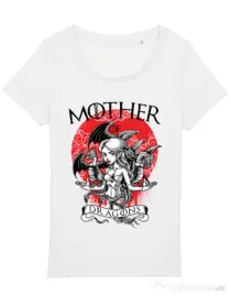 Tricou STANLEY STELLA dama Mother of dragons Alb