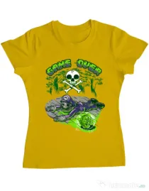 Tricou ADLER dama Poisonous mushroom Galben