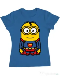 Tricou ADLER dama Super minion Albastru azuriu