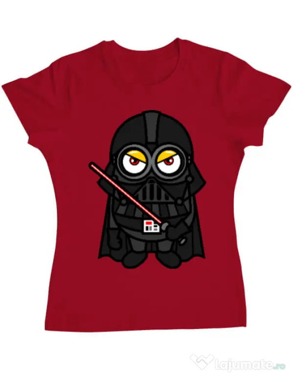 Tricou ADLER dama Vader minion Rosu