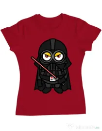 Tricou ADLER dama Vader minion Rosu
