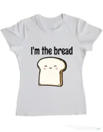 Tricou ADLER dama I am the bread Alb