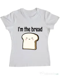 Tricou ADLER dama I am the bread Alb