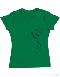Tricou ADLER dama Cuvinte de dragoste 1 Verde mediu