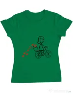 Tricou ADLER dama Dovezi de dragoste 1 Verde mediu