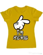 Tricou ADLER dama I am hers Galben