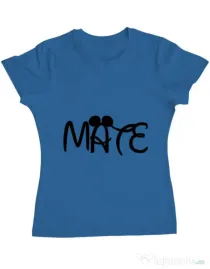 Tricou ADLER dama Mate Albastru azuriu