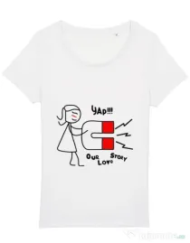 Tricou STANLEY STELLA dama Our love story 1 Alb