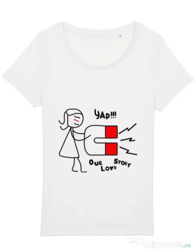 Tricou STANLEY STELLA dama Our love story 1 Alb