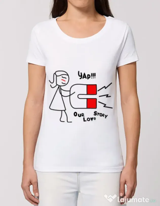 Tricou STANLEY STELLA dama Our love story 1 Alb