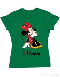 Tricou ADLER dama I know Verde mediu