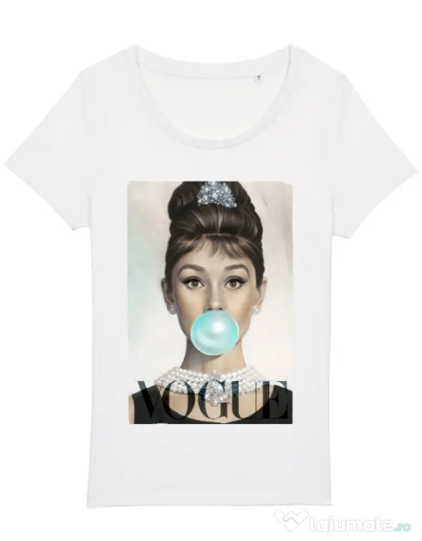 Tricou STANLEY STELLA dama Audrey Alb