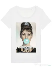Tricou STANLEY STELLA dama Audrey Alb