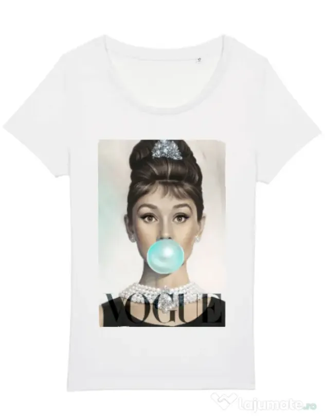 Tricou STANLEY STELLA dama Audrey Alb
