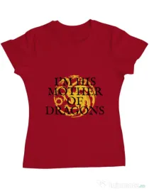 Tricou ADLER dama His mother of dragons Rosu