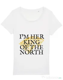 Tricou STANLEY STELLA dama Her king of the north Alb