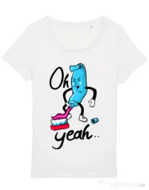 Tricou STANLEY STELLA dama Oh yeah Alb